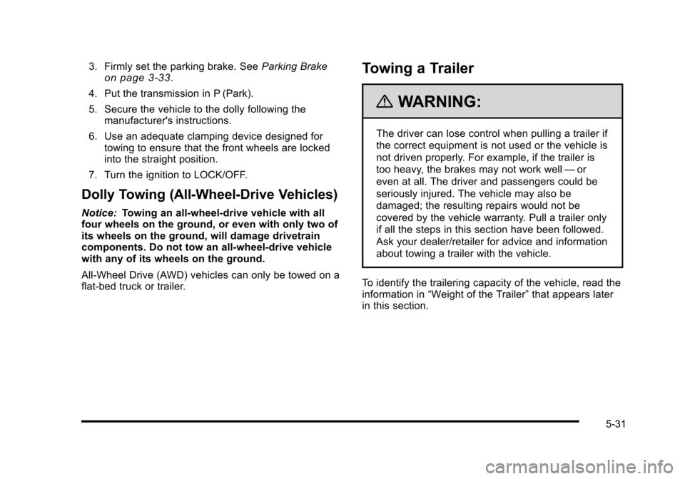 CADILLAC STS 2010 1.G Owners Manual 