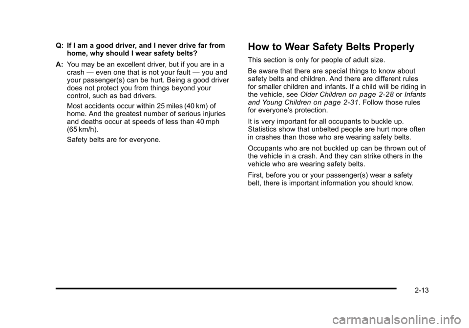 CADILLAC STS 2010 1.G Owners Manual 