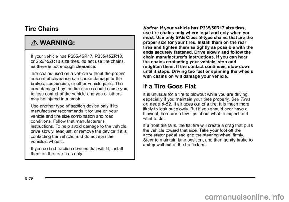 CADILLAC STS 2010 1.G Owners Manual 