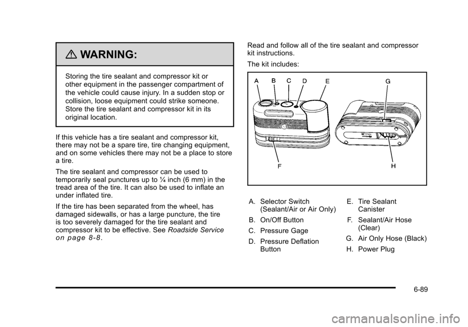 CADILLAC STS 2010 1.G Owners Manual 
