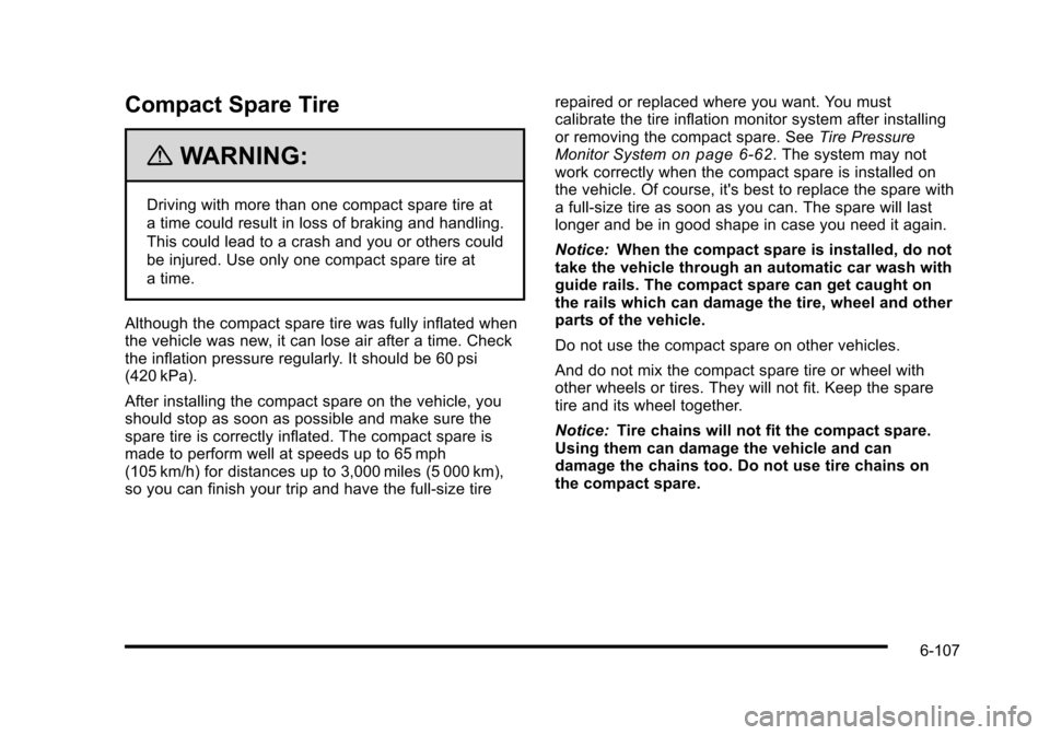 CADILLAC STS 2010 1.G Owners Manual 