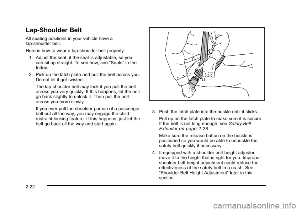 CADILLAC STS 2010 1.G Owners Manual 