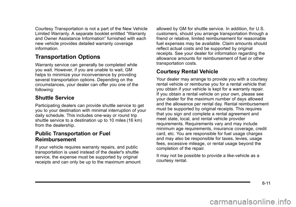 CADILLAC STS 2010 1.G Owners Manual 