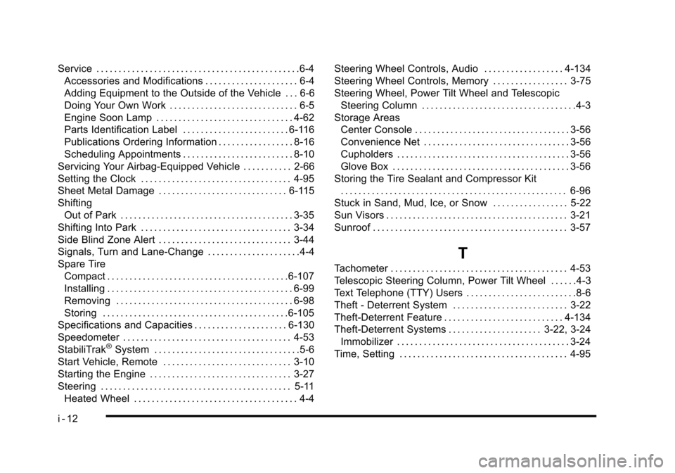 CADILLAC STS 2010 1.G Owners Manual 