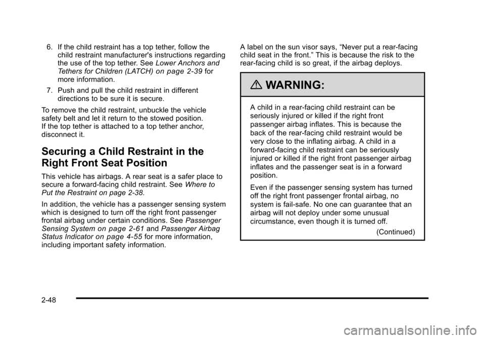 CADILLAC STS 2010 1.G Owners Manual 
