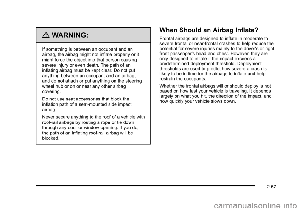 CADILLAC STS 2010 1.G Owners Manual 