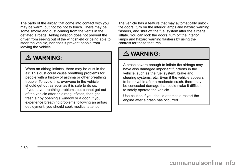 CADILLAC STS 2010 1.G Owners Manual 