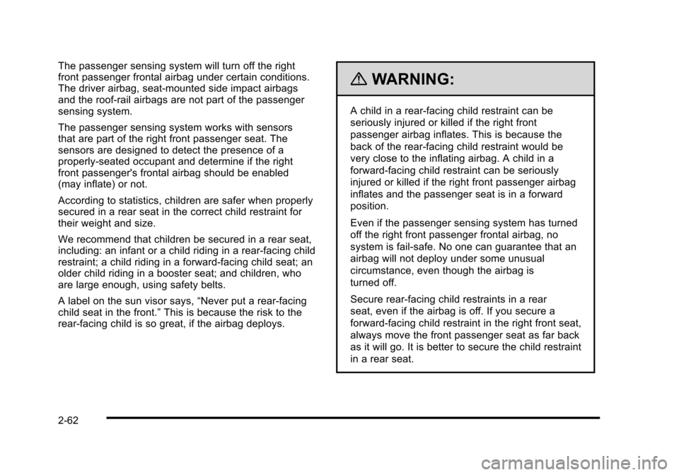 CADILLAC STS 2010 1.G Owners Manual 