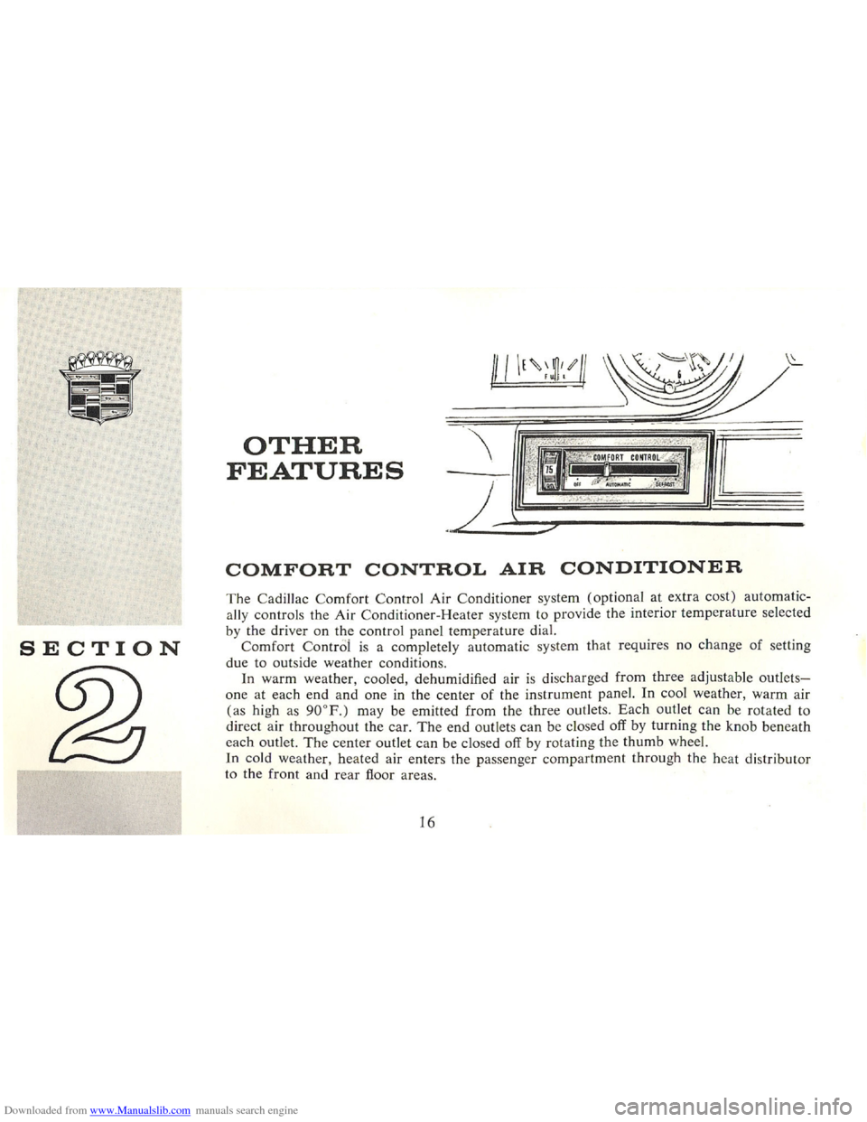 CADILLAC FLEETWOOD 75 1965 1.G Owners Manual Downloaded from www.Manualslib.com manuals search engine   