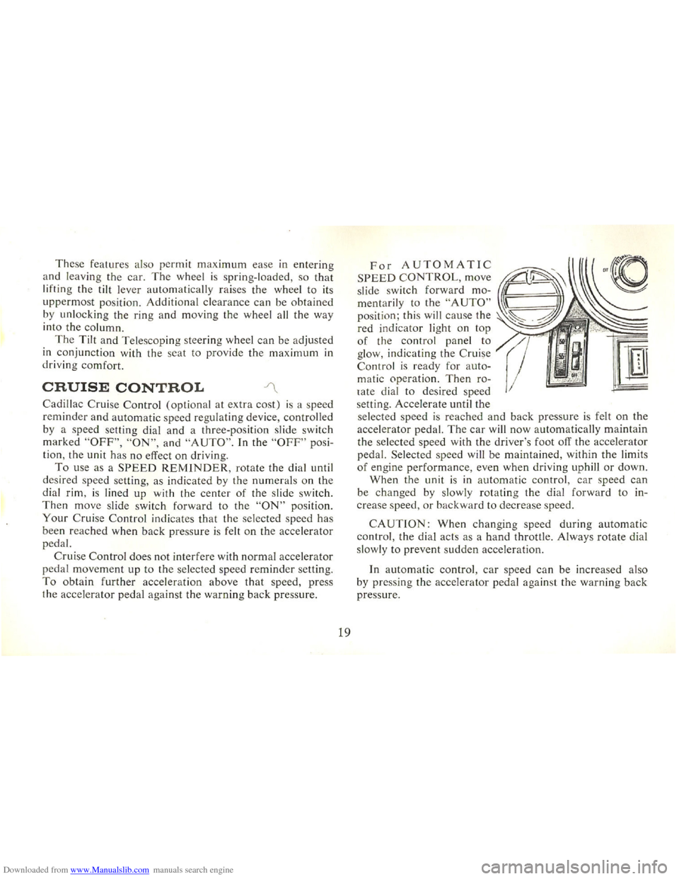 CADILLAC FLEETWOOD 75 1965 1.G Owners Manual Downloaded from www.Manualslib.com manuals search engine   
