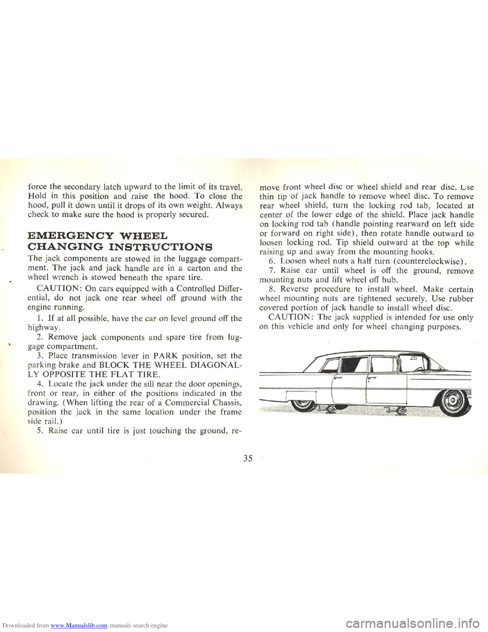 CADILLAC FLEETWOOD 75 1965 1.G Owners Manual Downloaded from www.Manualslib.com manuals search engine   