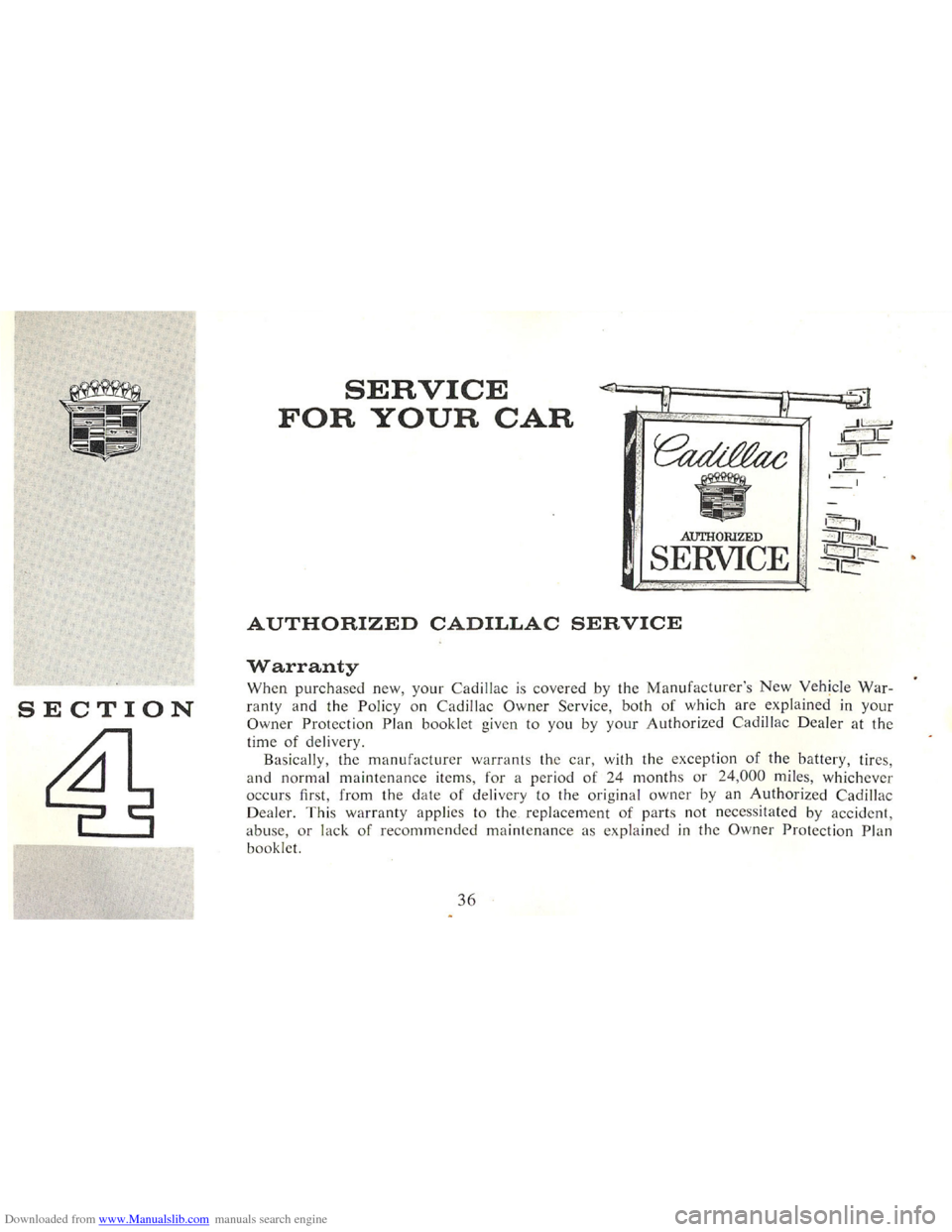 CADILLAC FLEETWOOD 75 1965 1.G Owners Manual Downloaded from www.Manualslib.com manuals search engine   