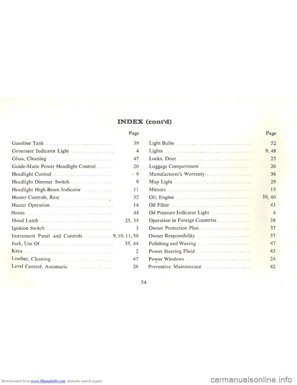 CADILLAC FLEETWOOD 75 1965 1.G Owners Manual Downloaded from www.Manualslib.com manuals search engine   
