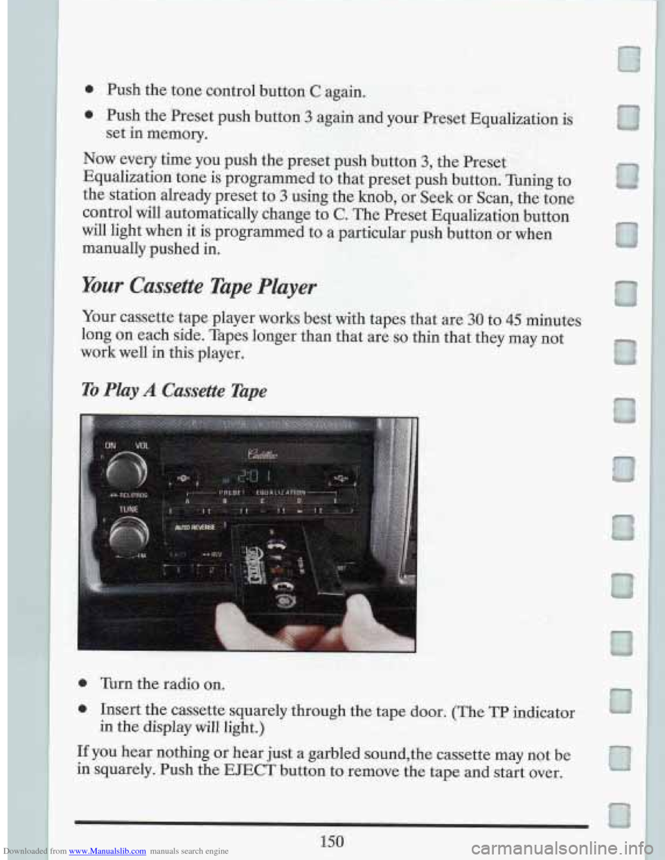 CADILLAC FLEETWOOD 1993 2.G Owners Manual Downloaded from www.Manualslib.com manuals search engine . 
b 
rn 
I   