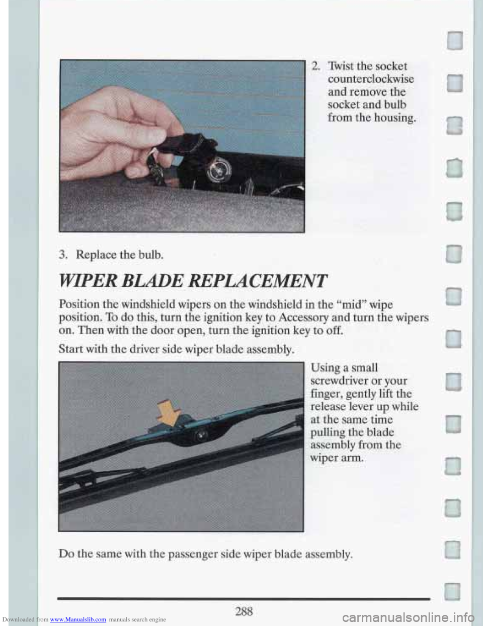 CADILLAC FLEETWOOD 1993 2.G Owners Manual Downloaded from www.Manualslib.com manuals search engine   