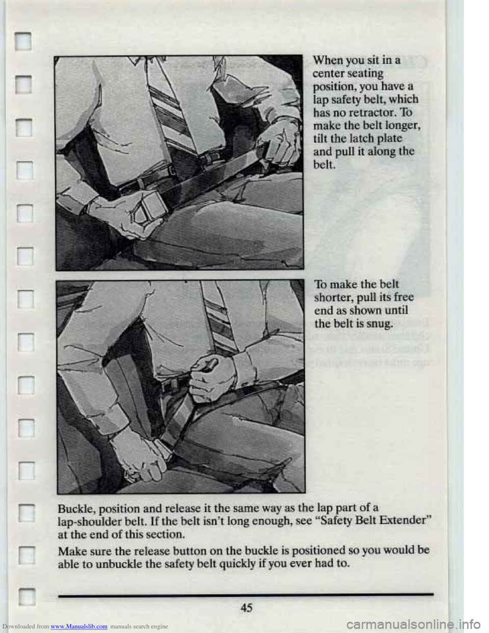 CADILLAC ELDORADO 1994 10.G Owners Manual Downloaded from www.Manualslib.com manuals search engine   