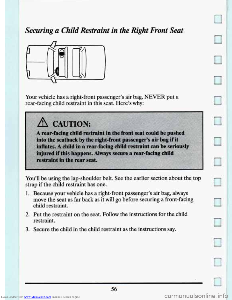 CADILLAC ELDORADO 1994 10.G Owners Manual Downloaded from www.Manualslib.com manuals search engine .56   