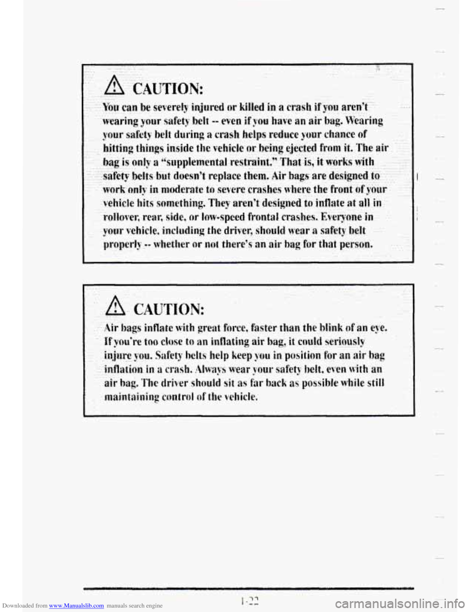 CADILLAC DEVILLE 1995 7.G Owners Manual Downloaded from www.Manualslib.com manuals search engine ... 
.. ...... 
.. .. 
.. 
C.   