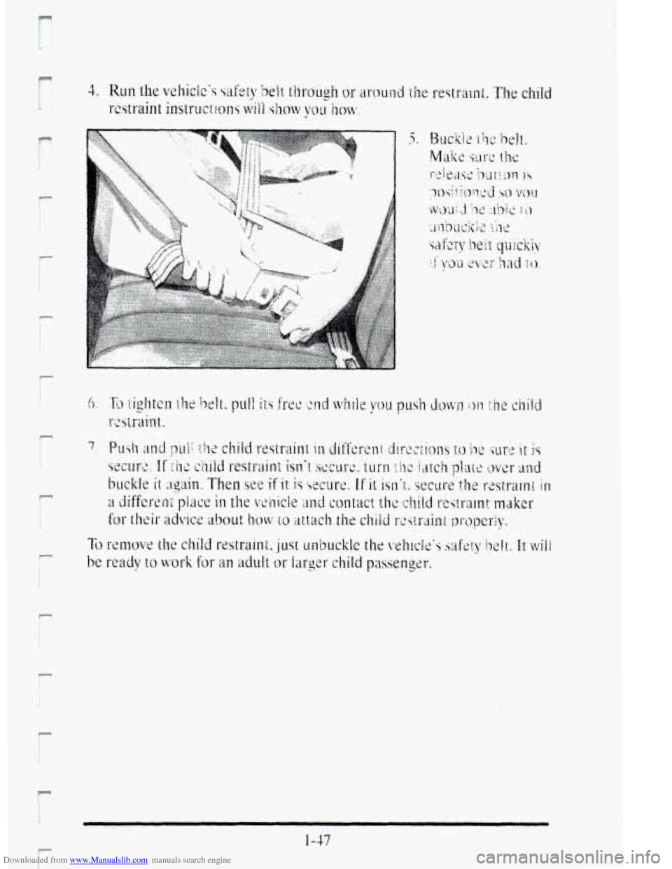 CADILLAC DEVILLE 1995 7.G Owners Manual Downloaded from www.Manualslib.com manuals search engine r 
P 
P 
L 
r t 
r 
! 
I 
1-17   