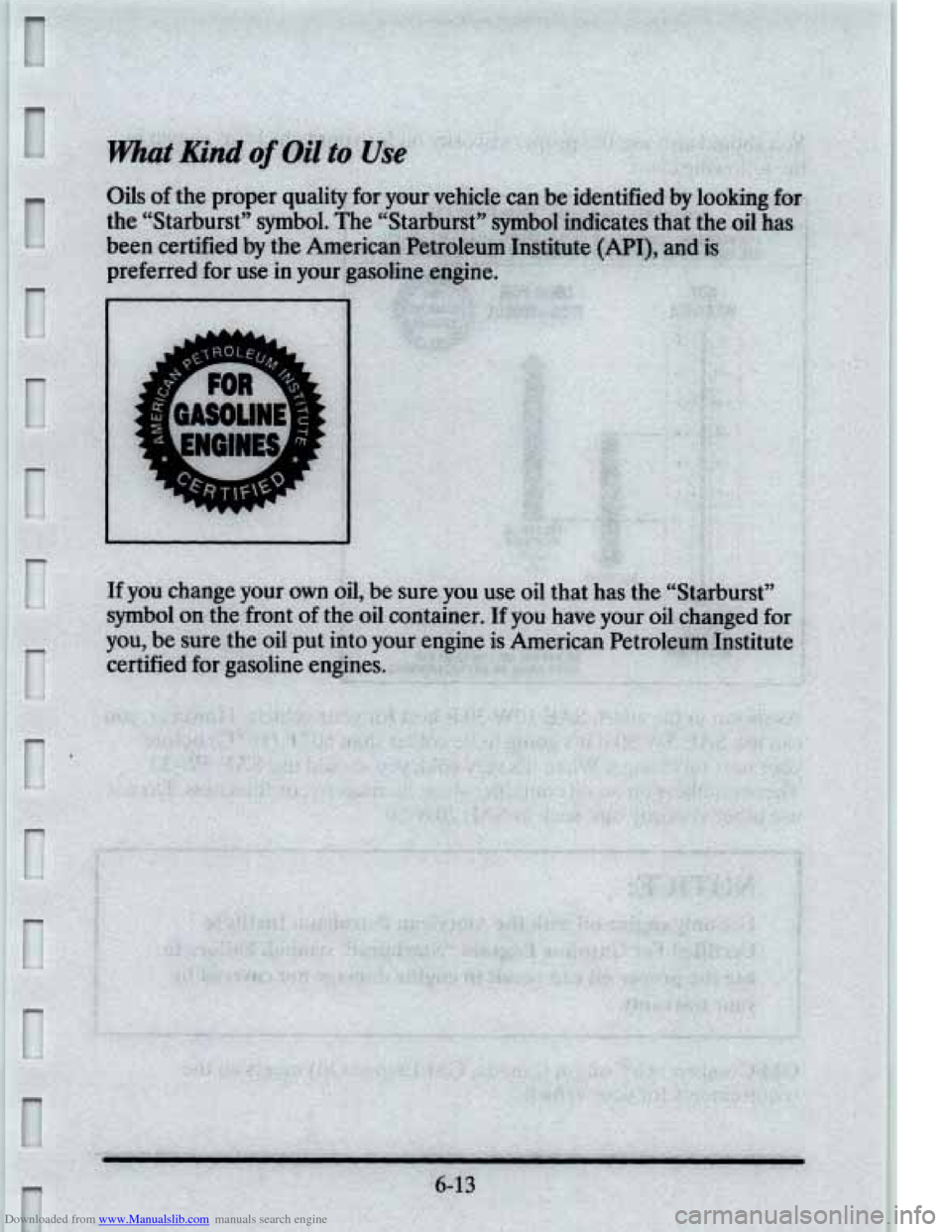 CADILLAC ELDORADO 1995 10.G Owners Manual Downloaded from www.Manualslib.com manuals search engine   