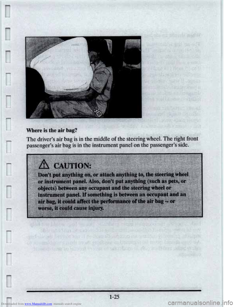 CADILLAC ELDORADO 1995 10.G Owners Manual Downloaded from www.Manualslib.com manuals search engine   