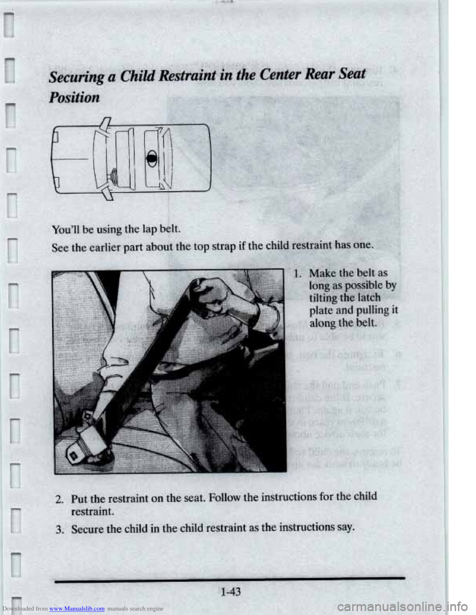 CADILLAC ELDORADO 1995 10.G Owners Manual Downloaded from www.Manualslib.com manuals search engine   