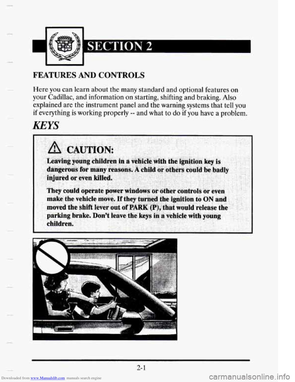 CADILLAC ELDORADO 1995 10.G Owners Manual Downloaded from www.Manualslib.com manuals search engine   