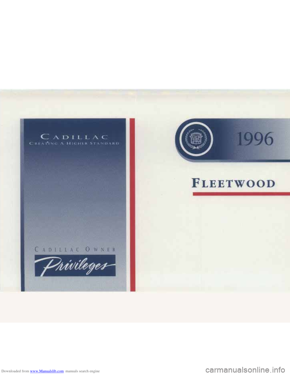 CADILLAC FLEETWOOD 1995 2.G Owners Manual Downloaded from www.Manualslib.com manuals search engine   