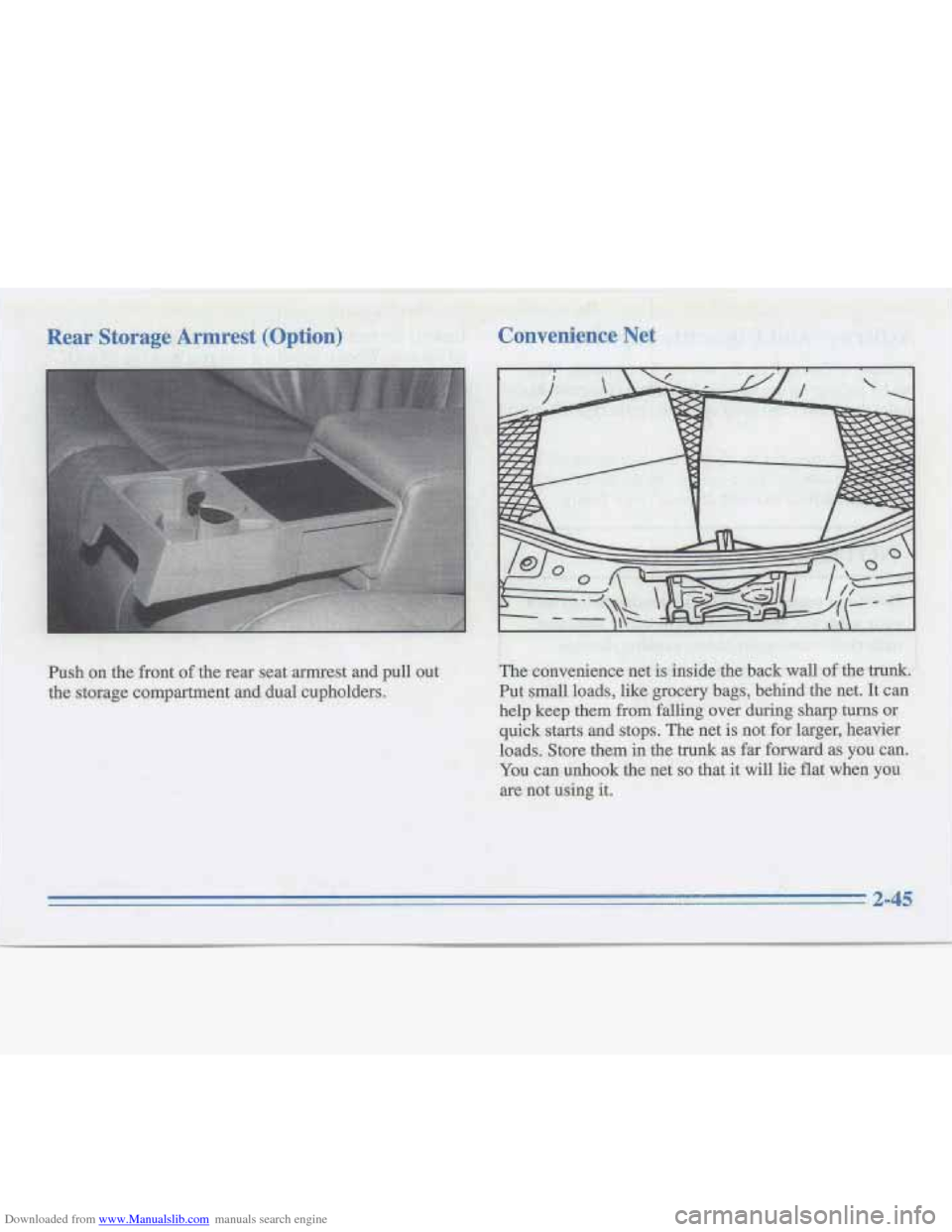 CADILLAC FLEETWOOD 1995 2.G Owners Manual Downloaded from www.Manualslib.com manuals search engine   