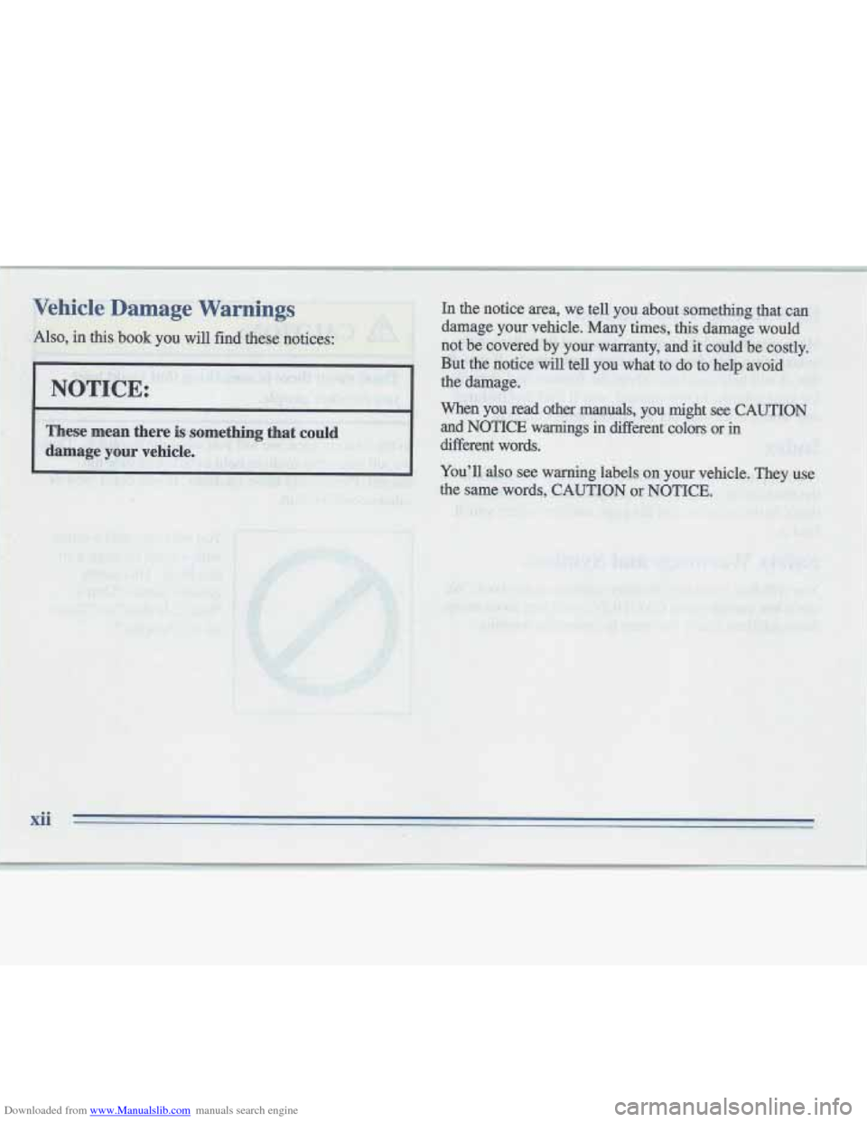 CADILLAC FLEETWOOD 1995 2.G Owners Manual Downloaded from www.Manualslib.com manuals search engine   