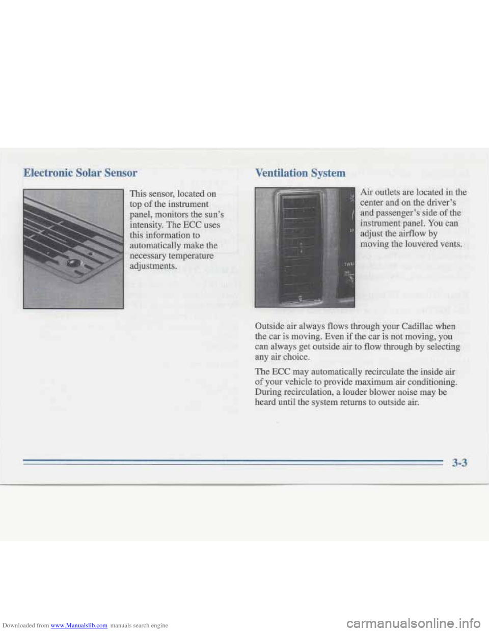 CADILLAC FLEETWOOD 1995 2.G Owners Manual Downloaded from www.Manualslib.com manuals search engine 1 !   