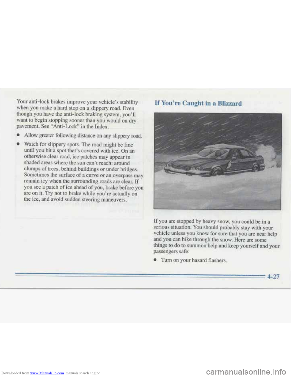 CADILLAC FLEETWOOD 1995 2.G Owners Manual Downloaded from www.Manualslib.com manuals search engine   