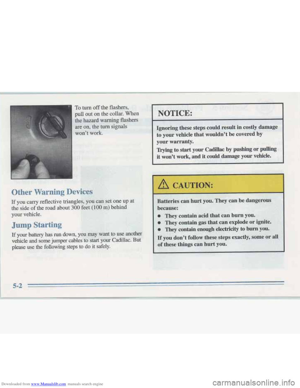 CADILLAC FLEETWOOD 1995 2.G Owners Manual Downloaded from www.Manualslib.com manuals search engine   