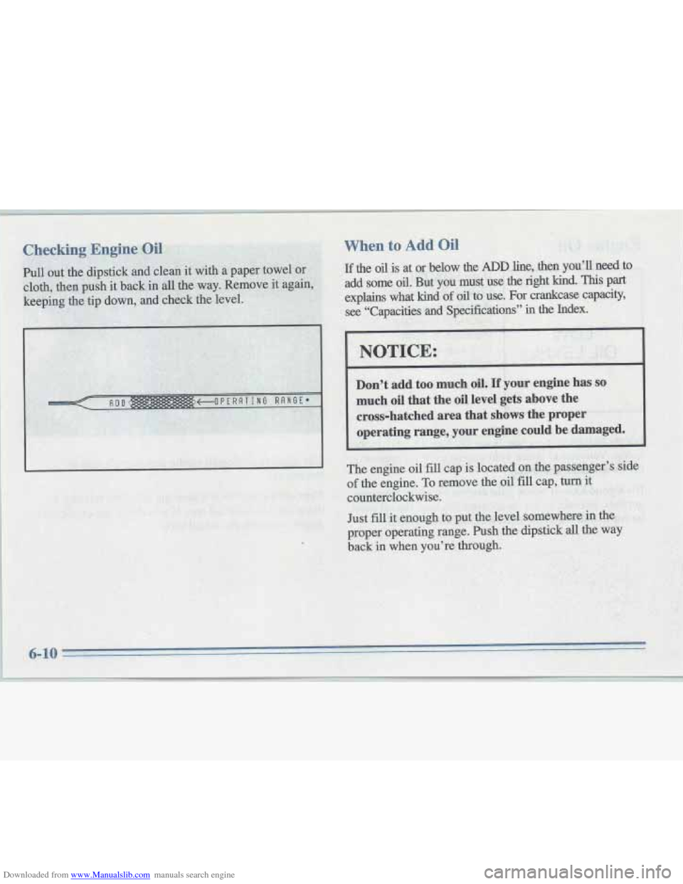 CADILLAC FLEETWOOD 1995 2.G Owners Manual Downloaded from www.Manualslib.com manuals search engine P   