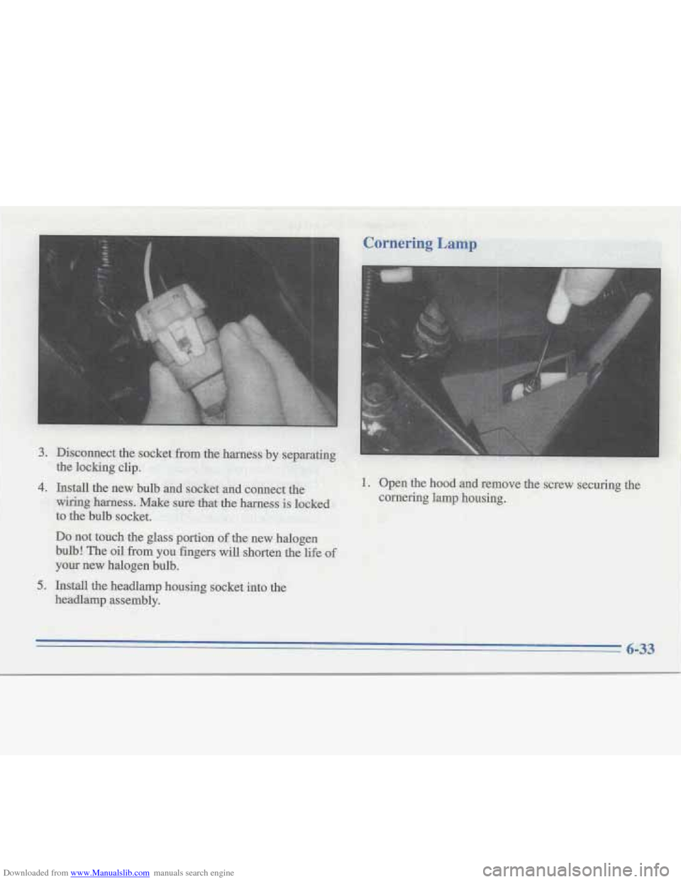 CADILLAC FLEETWOOD 1995 2.G Owners Manual Downloaded from www.Manualslib.com manuals search engine   