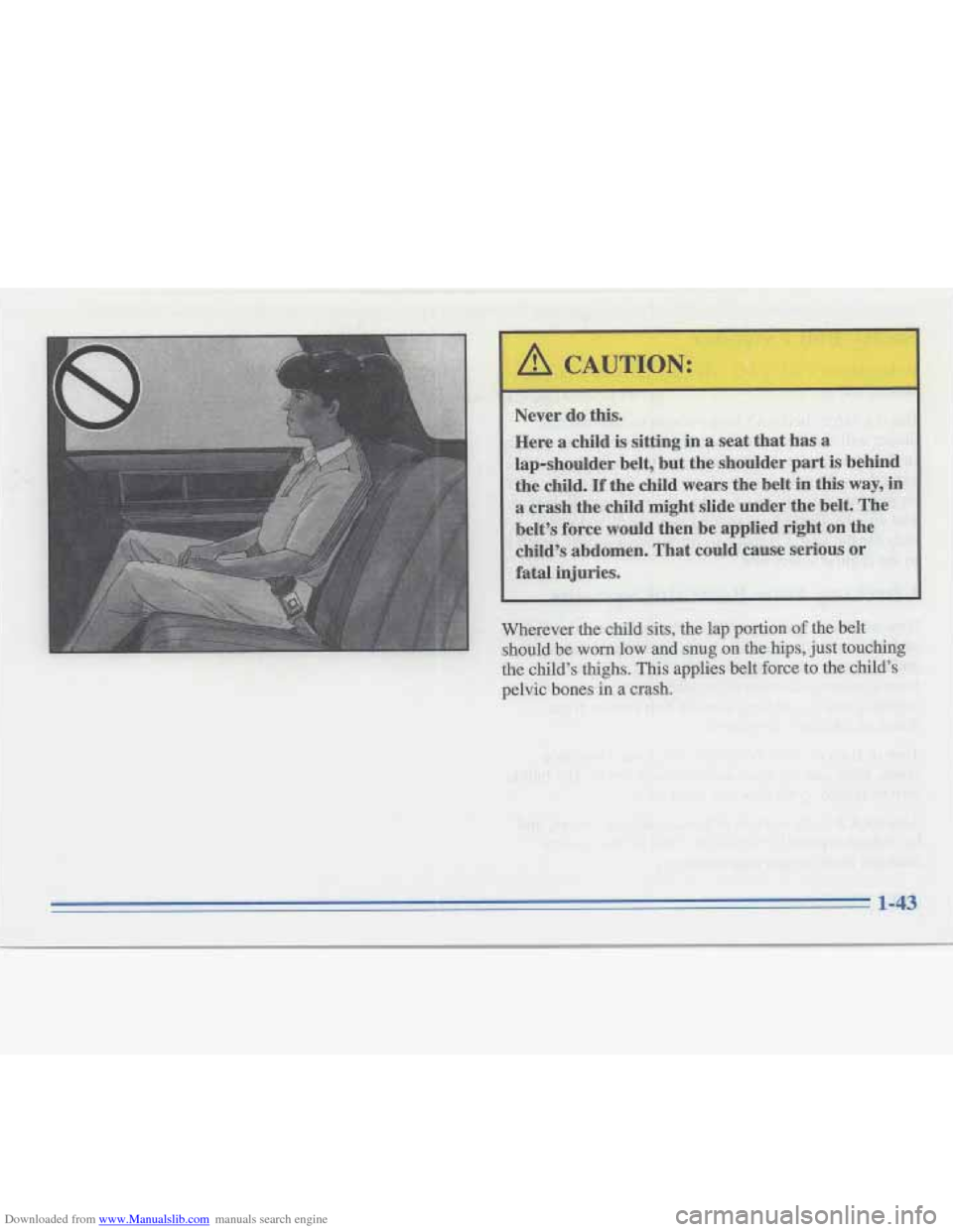 CADILLAC FLEETWOOD 1995 2.G Owners Manual Downloaded from www.Manualslib.com manuals search engine   