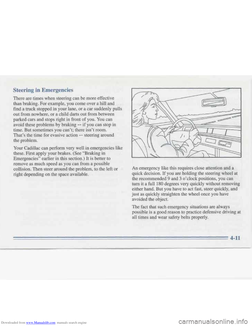 CADILLAC FLEETWOOD 1996 2.G Owners Manual Downloaded from www.Manualslib.com manuals search engine   