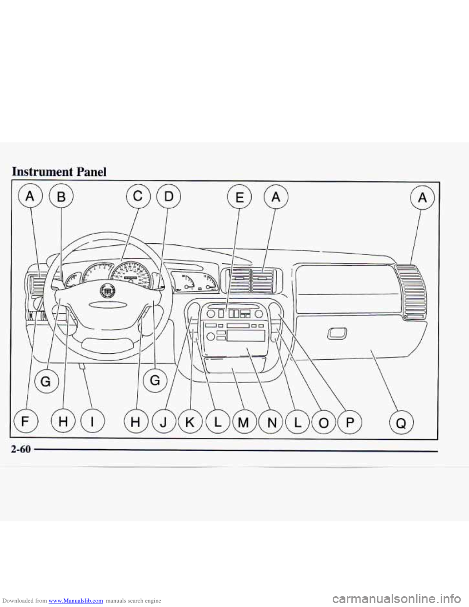 CADILLAC CATERA 1998 1.G Owners Manual Downloaded from www.Manualslib.com manuals search engine Instrument Panel   