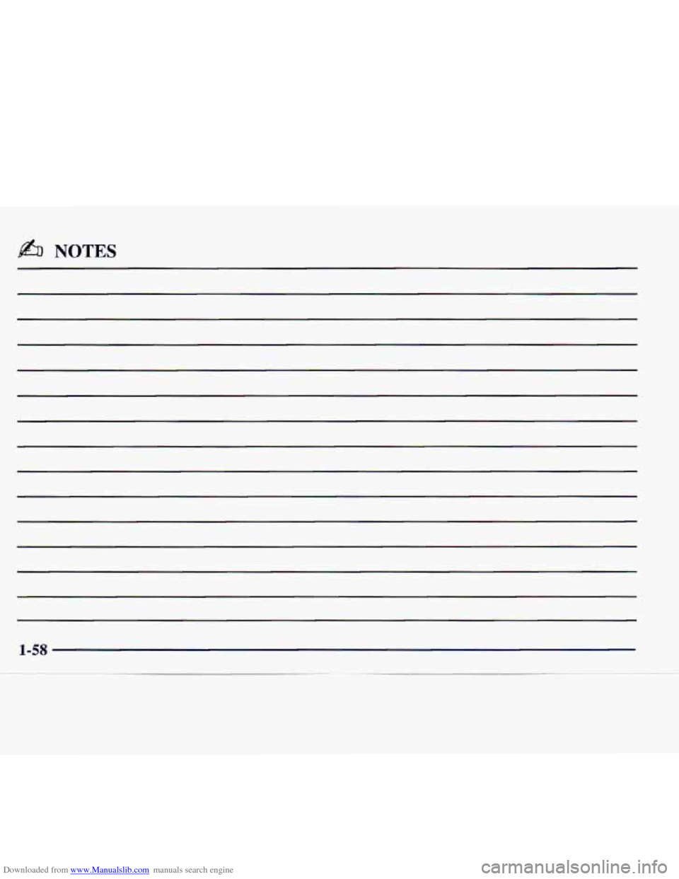 CADILLAC CATERA 1998 1.G Owners Manual Downloaded from www.Manualslib.com manuals search engine @b NOTES   