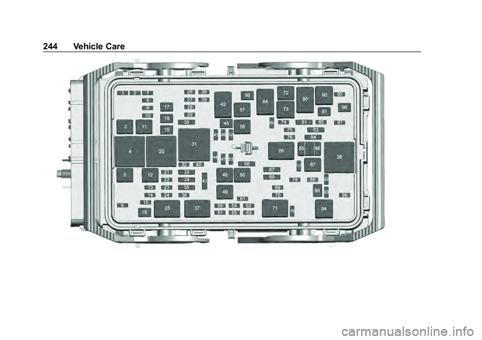 CHEVROLET MALIBU 2020  Owners Manual Chevrolet Malibu Owner Manual (GMNA-Localizing-U.S./Canada/Mexico-
13555849) - 2020 - CRC - 8/21/19
244 Vehicle Care 