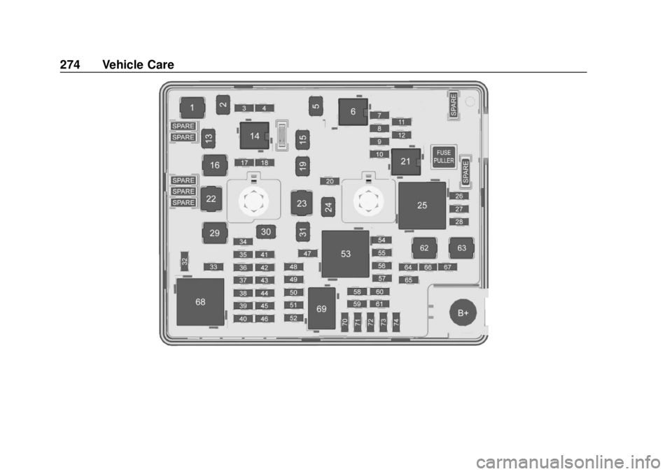 CHEVROLET BOLT EV 2019  Owners Manual Chevrolet BOLT EV Owner Manual (GMNA-Localizing-U.S./Canada/Mexico-
12163003) - 2019 - crc - 5/18/18
274 Vehicle Care 