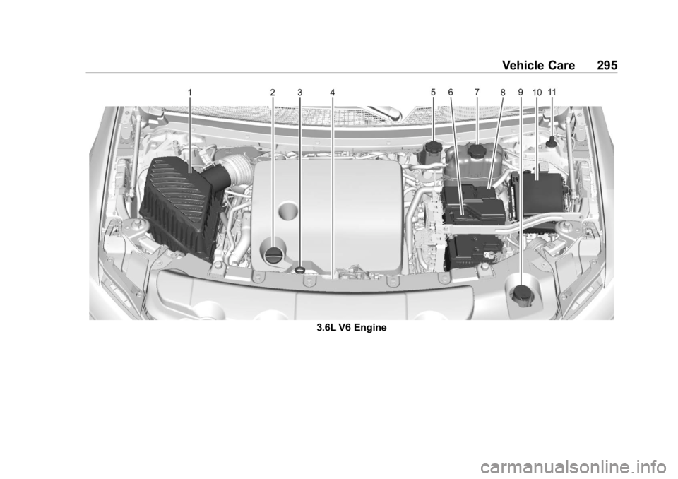 CHEVROLET TRAVERSE 2019  Owners Manual Chevrolet Traverse Owner Manual (GMNA-Localizing-U.S./Canada/Mexico-
12146157) - 2019 - CRC - 11/1/18
Vehicle Care 295
3.6L V6 Engine 