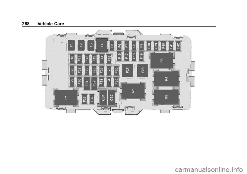 CHEVROLET VOLT 2019  Owners Manual Chevrolet VOLT Owner Manual (GMNA-Localizing-U.S./Canada/Mexico-
12163007) - 2019 - CRC - 11/5/18
268 Vehicle Care 