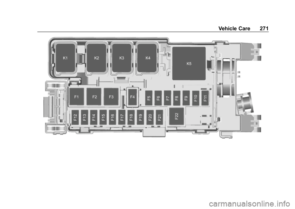 CHEVROLET VOLT 2019  Owners Manual Chevrolet VOLT Owner Manual (GMNA-Localizing-U.S./Canada/Mexico-
12163007) - 2019 - CRC - 11/5/18
Vehicle Care 271 