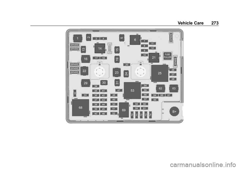CHEVROLET BOLT EV 2018  Owners Manual Chevrolet BOLT EV Owner Manual (GMNA-Localizing-U.S./Canada/Mexico-
11434431) - 2018 - crc - 2/14/18
Vehicle Care 273 