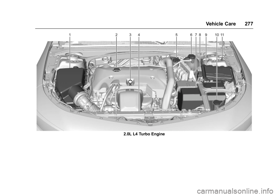CHEVROLET MALIBU 2018  Owners Manual Chevrolet Malibu Owner Manual (GMNA-Localizing-U.S./Canada/Mexico-
11348460) - 2018 - crc - 5/3/17
Vehicle Care 277
2.0L L4 Turbo Engine 