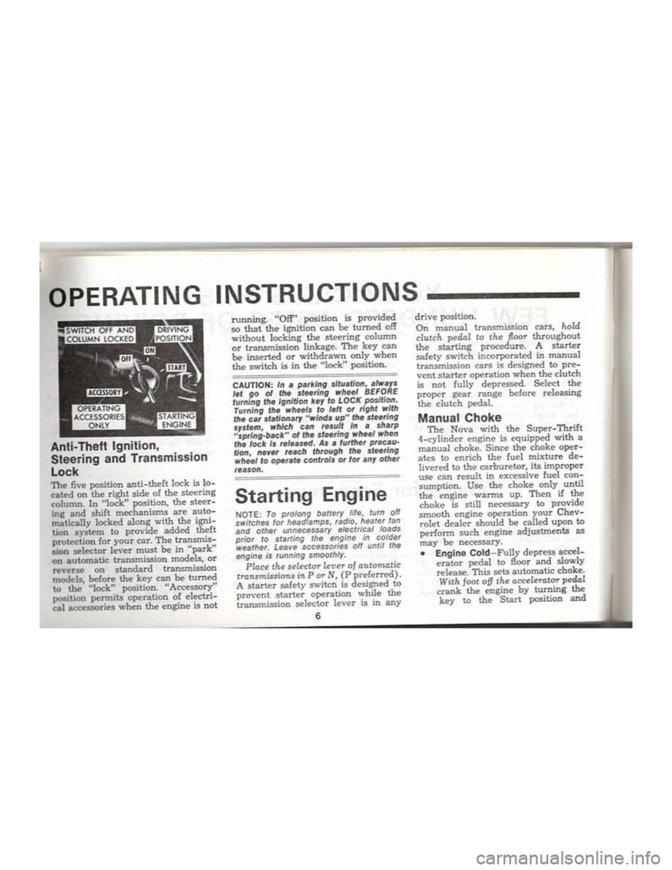 CHEVROLET CAMARO 1969  Owners Manual 