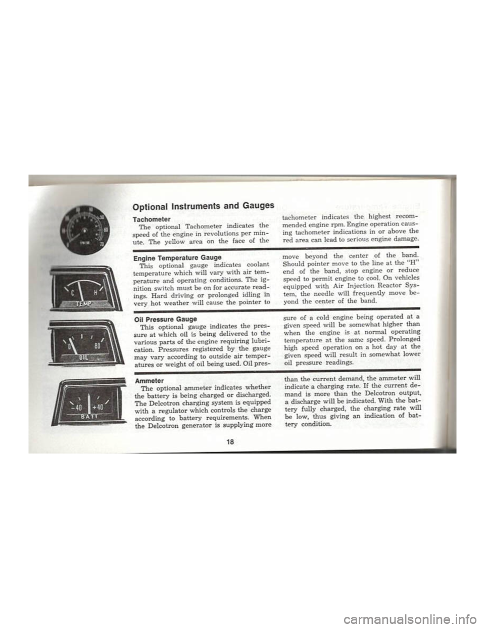 CHEVROLET CAMARO 1969  Owners Manual 