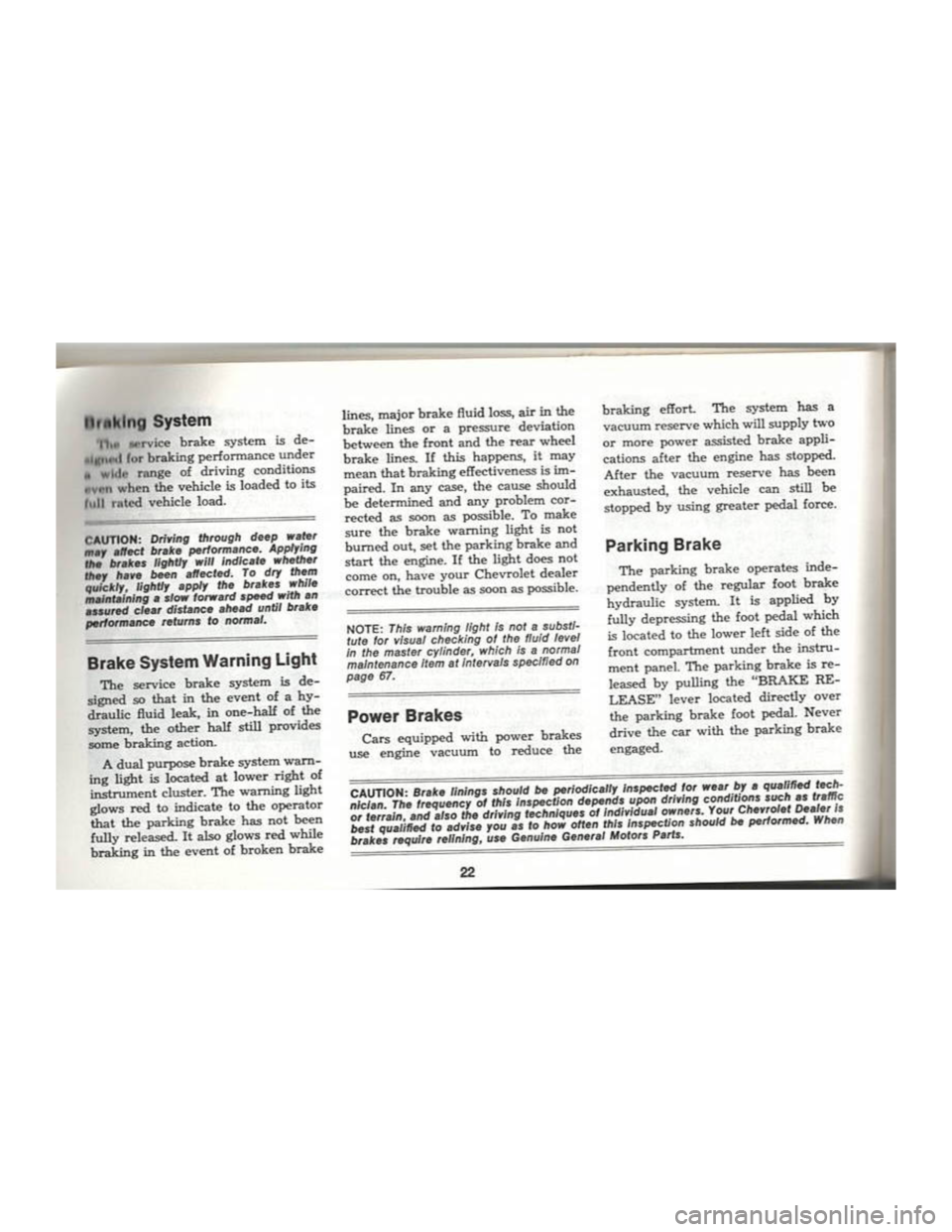 CHEVROLET CAMARO 1969  Owners Manual 