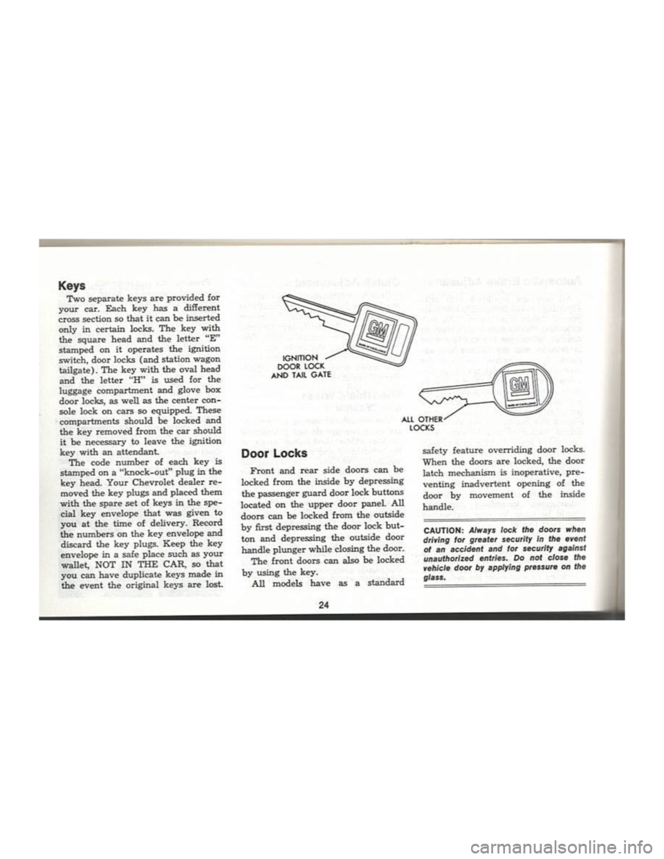 CHEVROLET CAMARO 1969  Owners Manual 